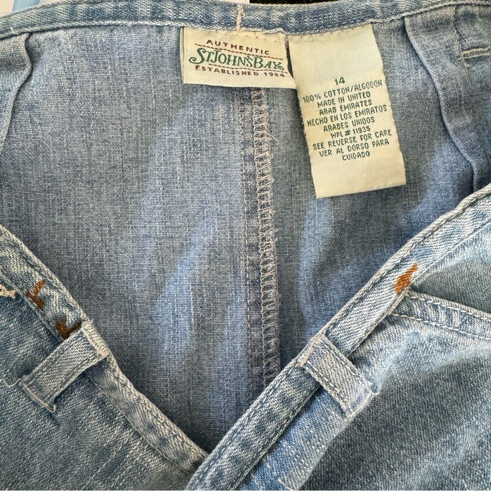 Vintage Y2K Western Cowgirl St. John’s Bay Denim Midi Skirt 14 - Picture 6 of 6